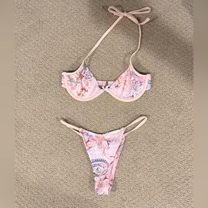 I.AM.GIA Pink and Cream Bikini Set